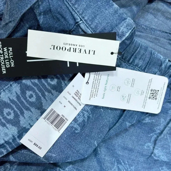 Liverpool Wide Leg Crop Trousers NWT - Picture 3 of 5